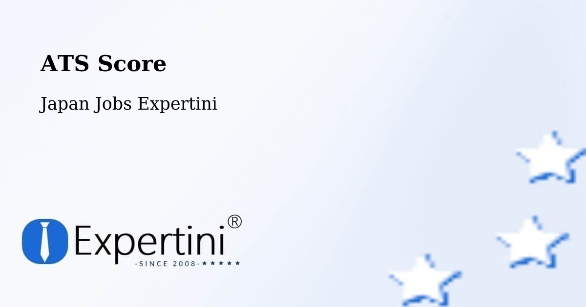 Resume ATS Score & Job Description Match Tool – Abiko Shi - Japan Jobs Expertini