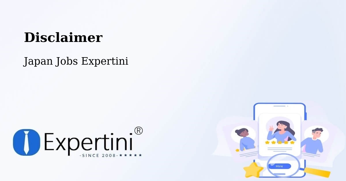 Disclaimer – Abiko Shi - Japan Jobs Expertini